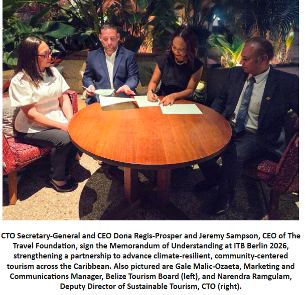 Travel Foundation and CTO sign MOU